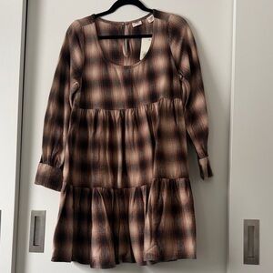 Levi's Brown Plaid Dress